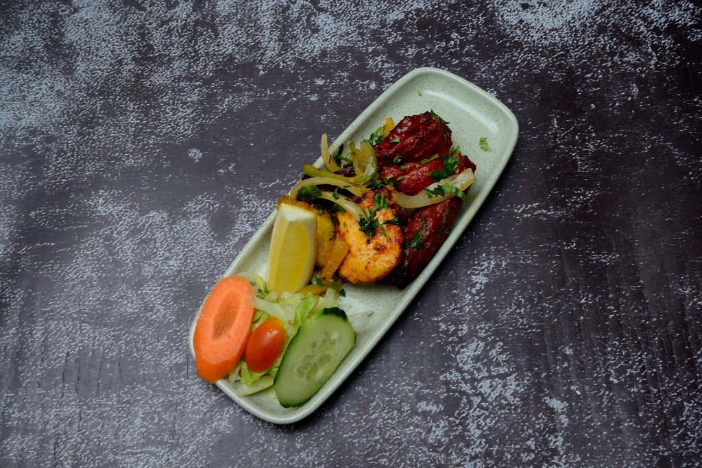 Tandoori mixed grill from the clay oven